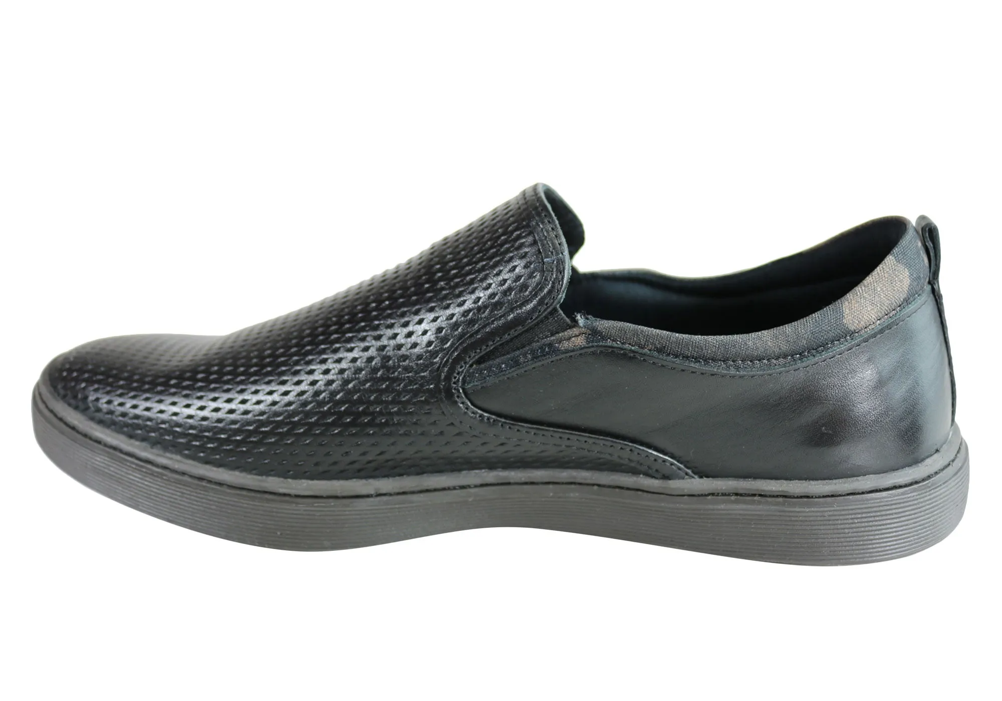 Chaussures décontractées pour hommes en cuir rembourré Ferricelli Atlas Fabriquées au Brésil Chaussures Ferricelli