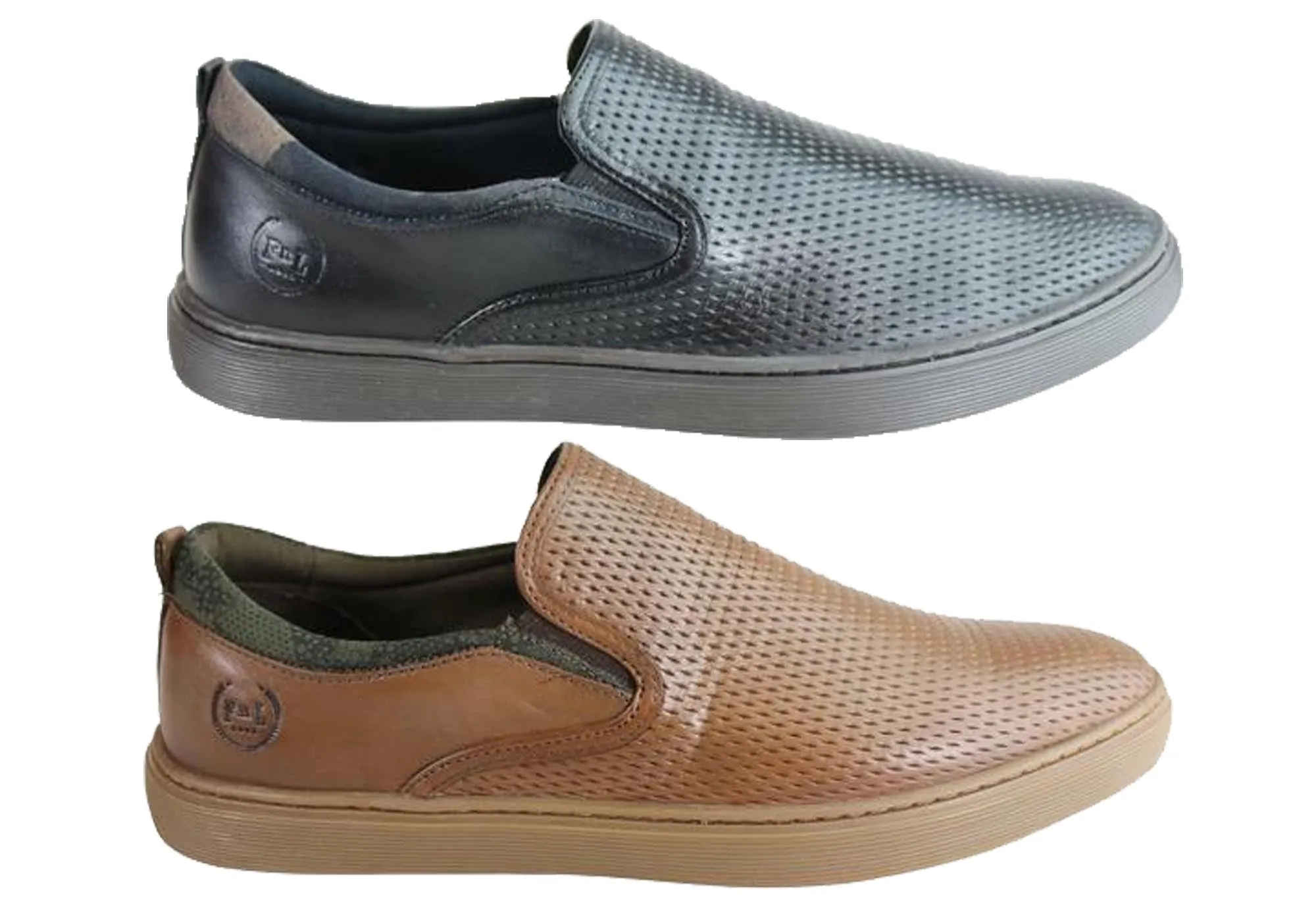 Chaussures décontractées pour hommes en cuir rembourré Ferricelli Atlas Fabriquées au Brésil Chaussures Ferricelli