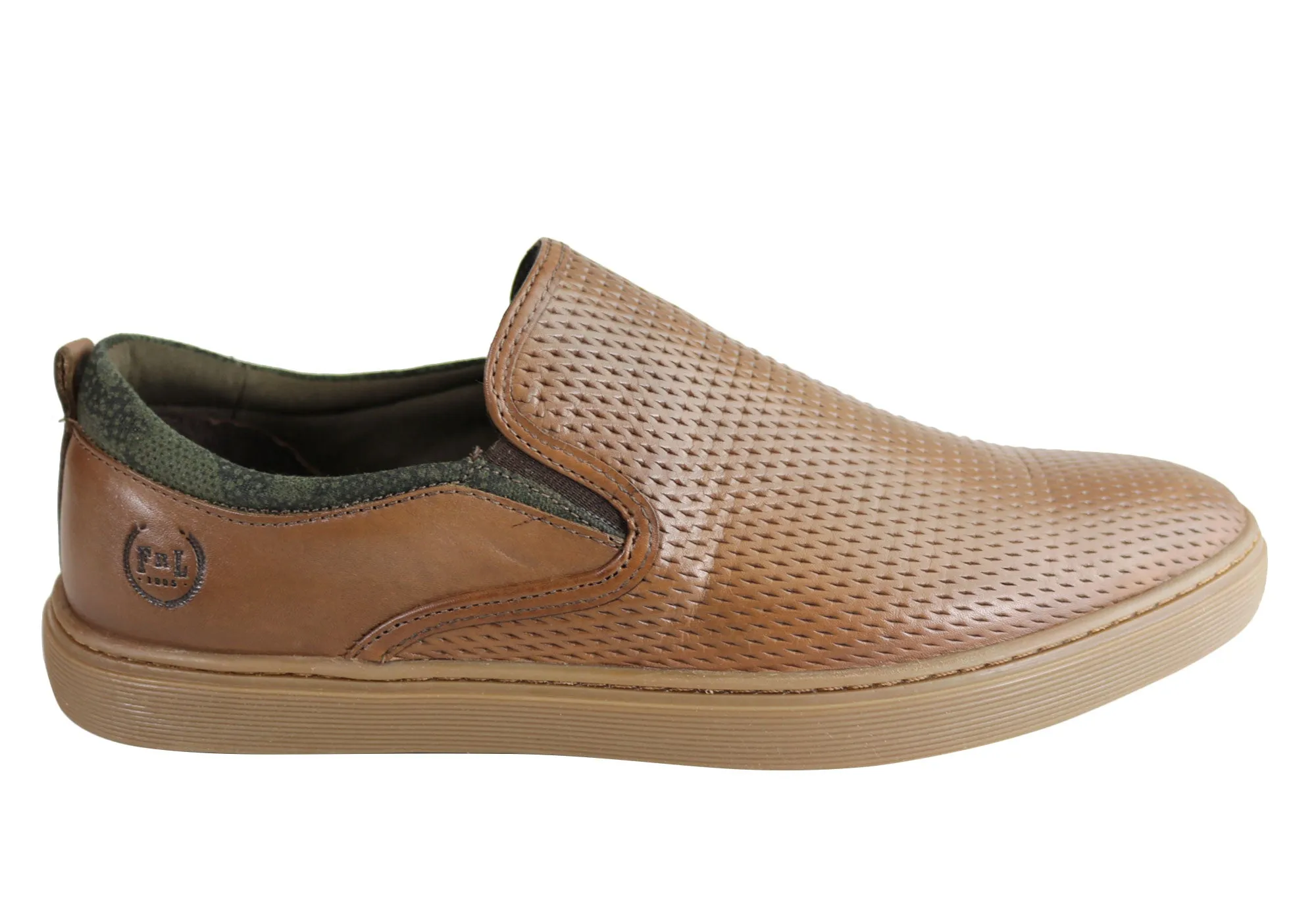 Chaussures décontractées pour hommes en cuir rembourré Ferricelli Atlas Fabriquées au Brésil Chaussures Ferricelli