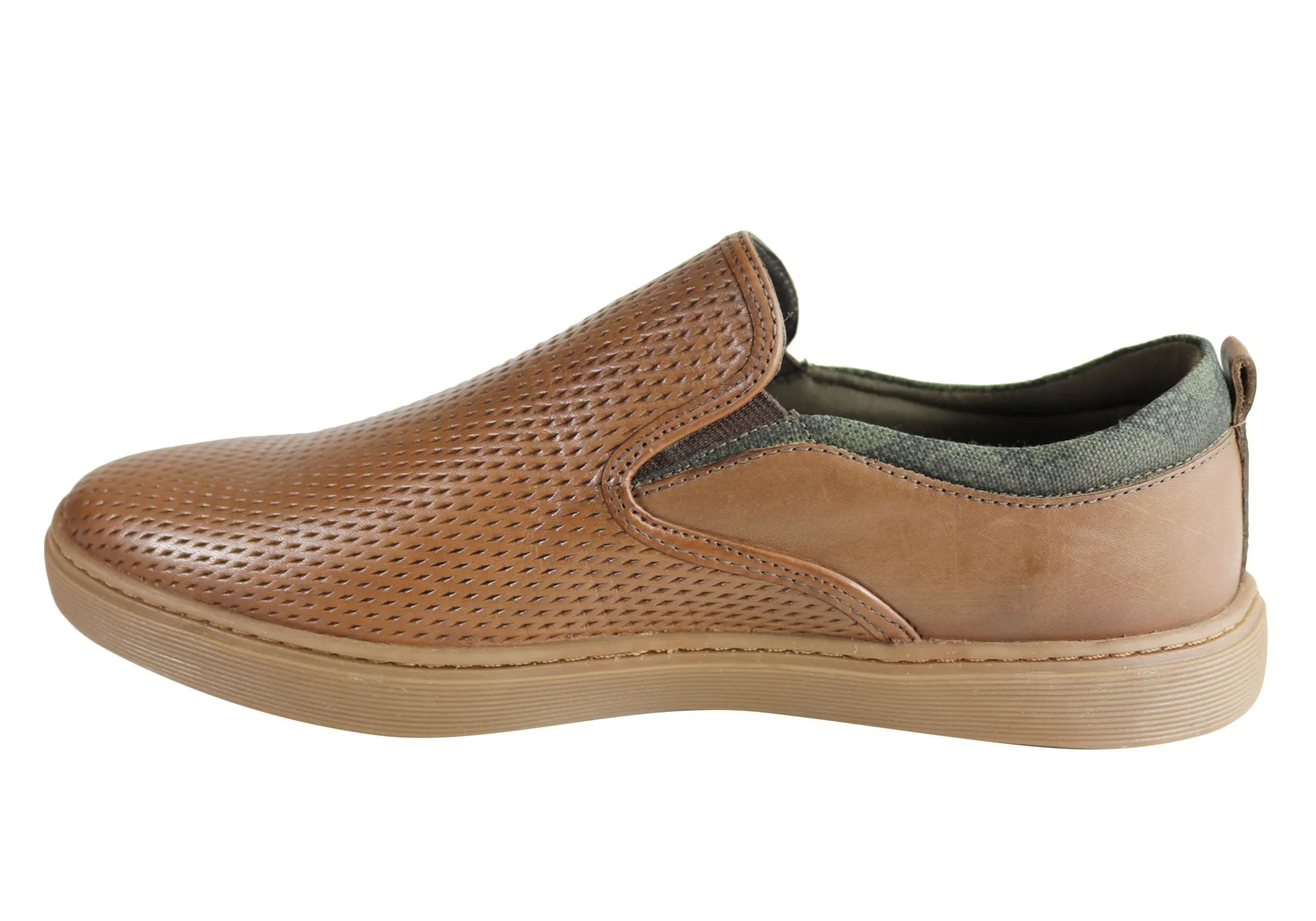 Chaussures décontractées pour hommes en cuir rembourré Ferricelli Atlas Fabriquées au Brésil Chaussures Ferricelli