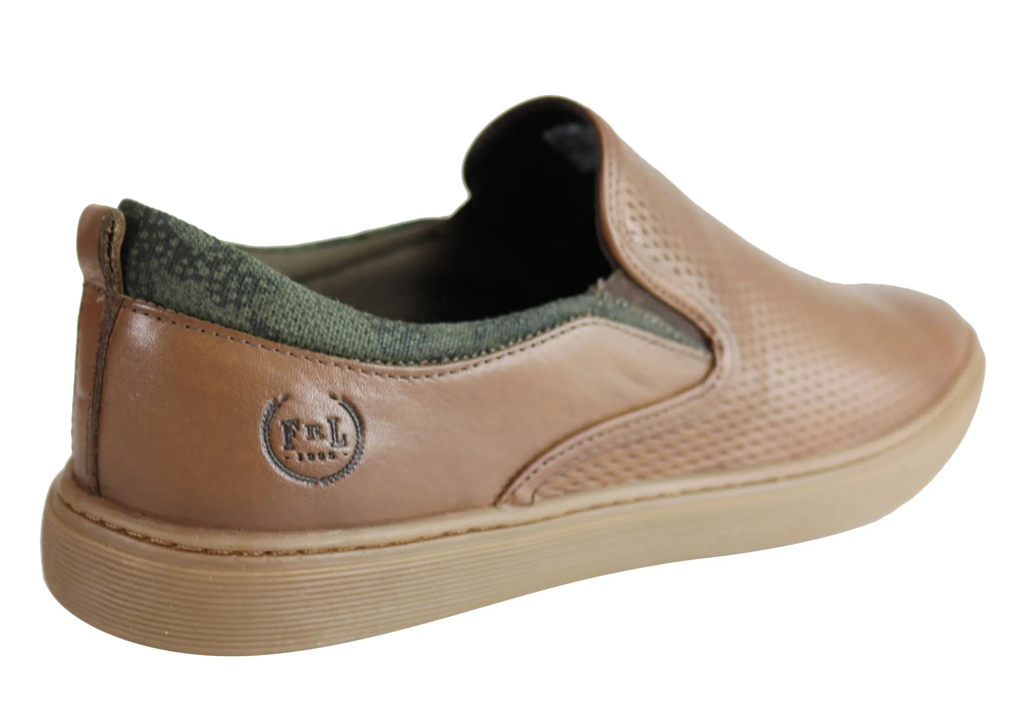 Chaussures décontractées pour hommes en cuir rembourré Ferricelli Atlas Fabriquées au Brésil Chaussures Ferricelli
