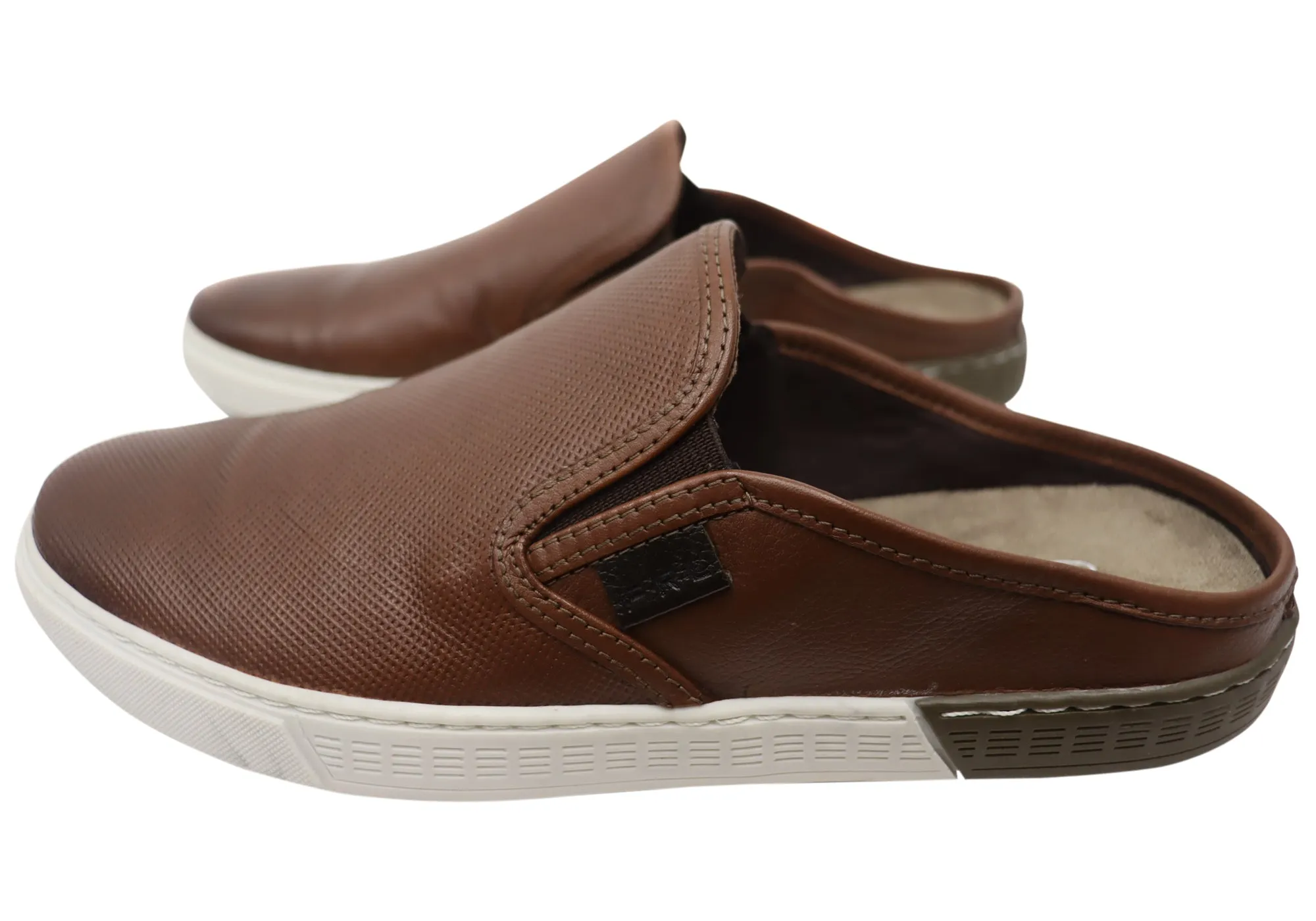 Ferricelli Lucca Chaussures Décontractées Homme en Cuir à Enfiler Fabriquées au Brésil Chaussures Ferricelli