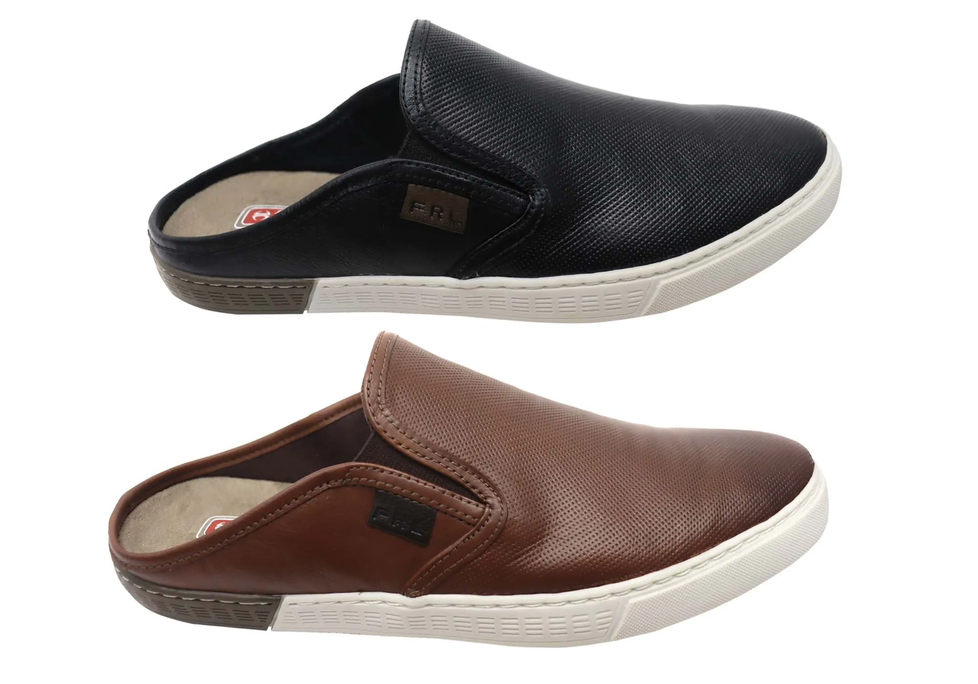 Ferricelli Lucca Chaussures Décontractées Homme en Cuir à Enfiler Fabriquées au Brésil Chaussures Ferricelli