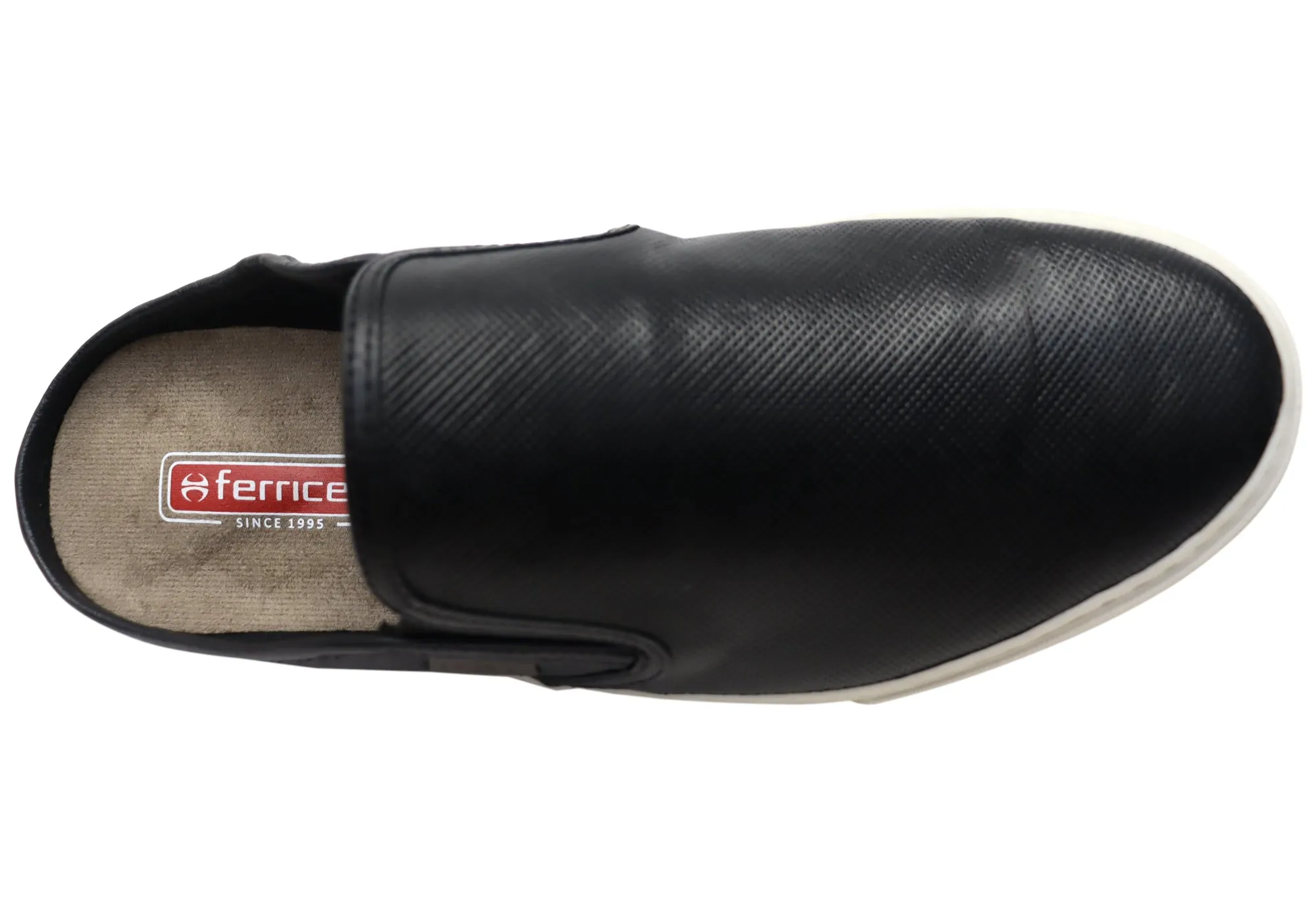 Ferricelli Lucca Chaussures Décontractées Homme en Cuir à Enfiler Fabriquées au Brésil Chaussures Ferricelli
