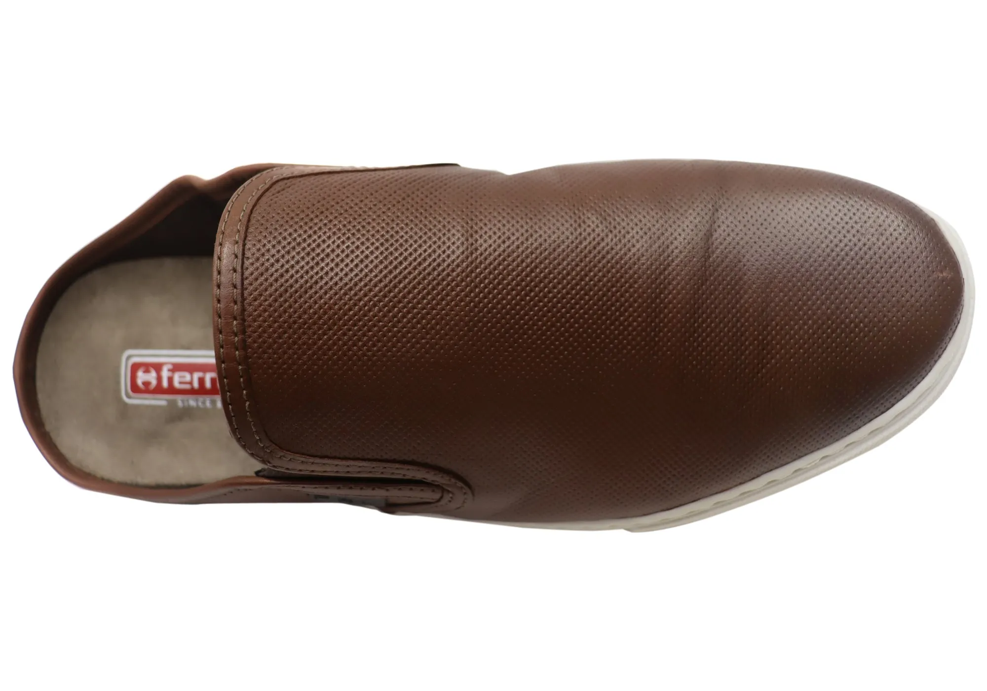 Ferricelli Lucca Chaussures Décontractées Homme en Cuir à Enfiler Fabriquées au Brésil Chaussures Ferricelli