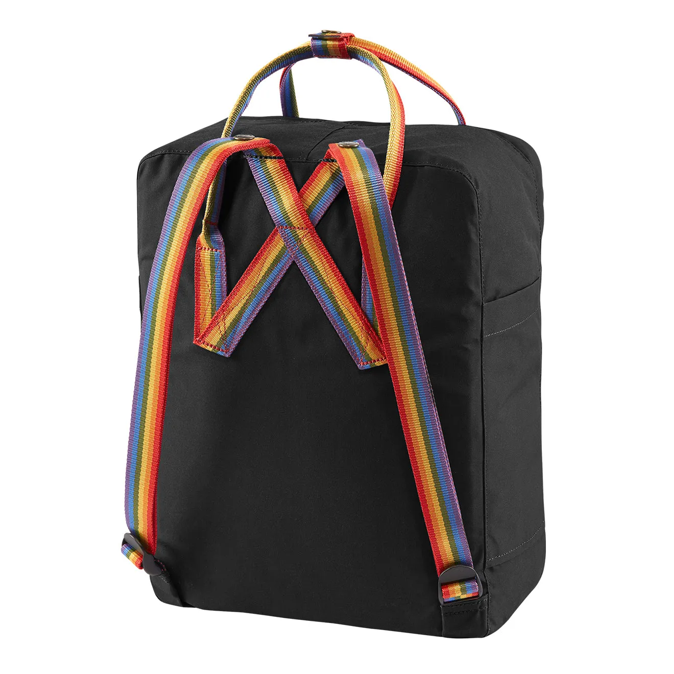 Sac à dos Fjallraven Kanken Classique Motif Arc-en-Ciel Noir Fjällräven Kånken