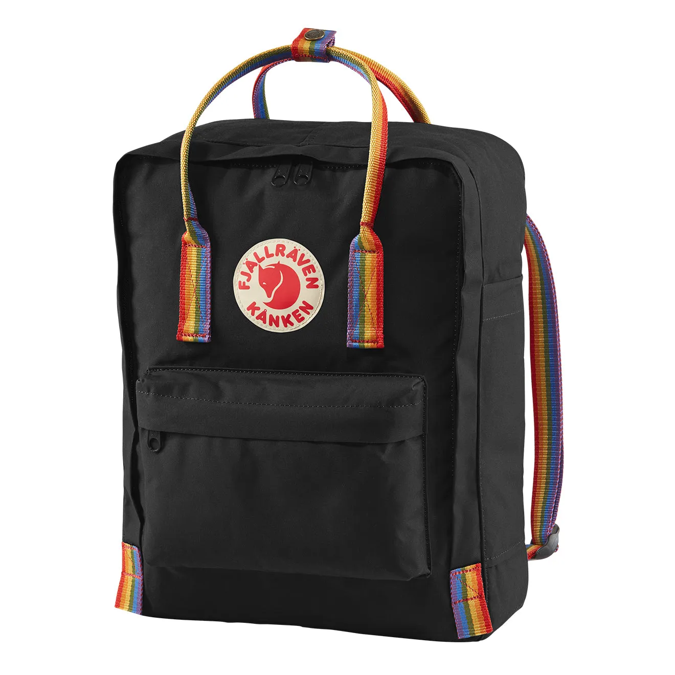 Sac à dos Fjallraven Kanken Classique Motif Arc-en-Ciel Noir Fjällräven Kånken