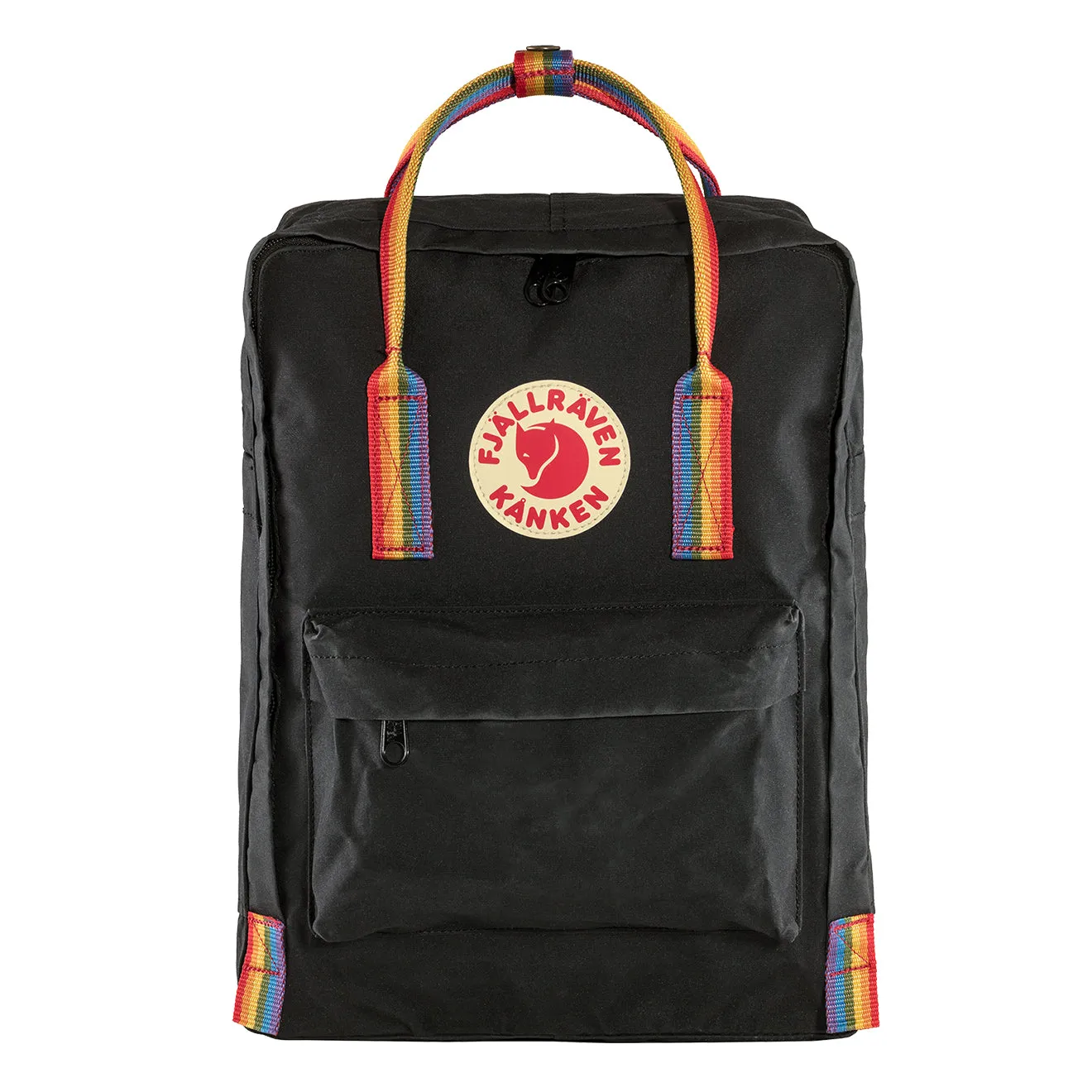 Sac à dos Fjallraven Kanken Classique Motif Arc-en-Ciel Noir Fjällräven Kånken