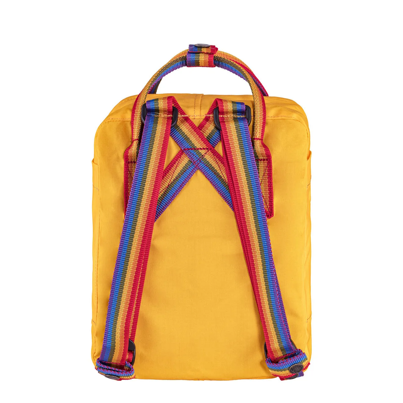 Sac à dos Fjallraven Kanken Rainbow Mini Jaune chaud / Motif arc-en-ciel Sacs Fjällräven Kånken