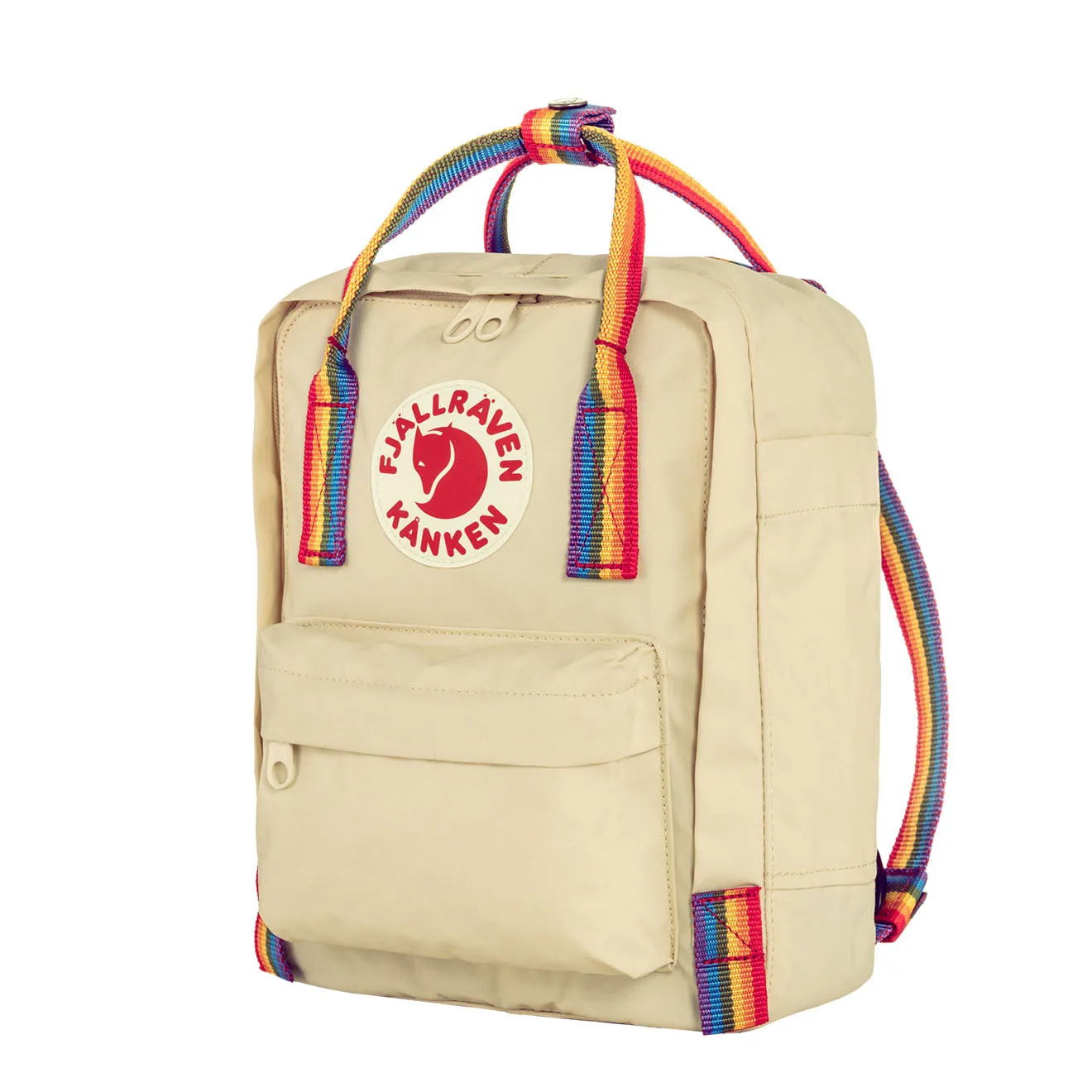 Fjallraven Kanken Mini Arc-en-Ciel Chêne Clair - Motif Arc-en-Ciel Sacs Fjällräven Kånken