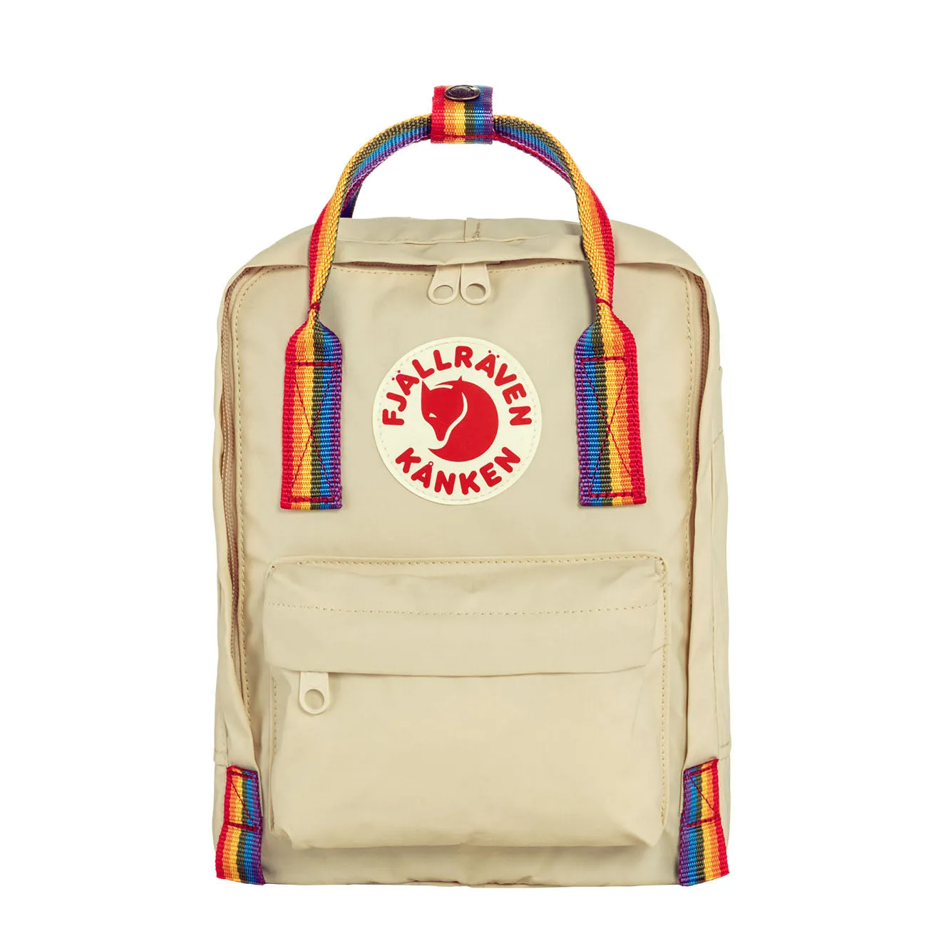Fjallraven Kanken Mini Arc-en-Ciel Chêne Clair - Motif Arc-en-Ciel Sacs Fjällräven Kånken