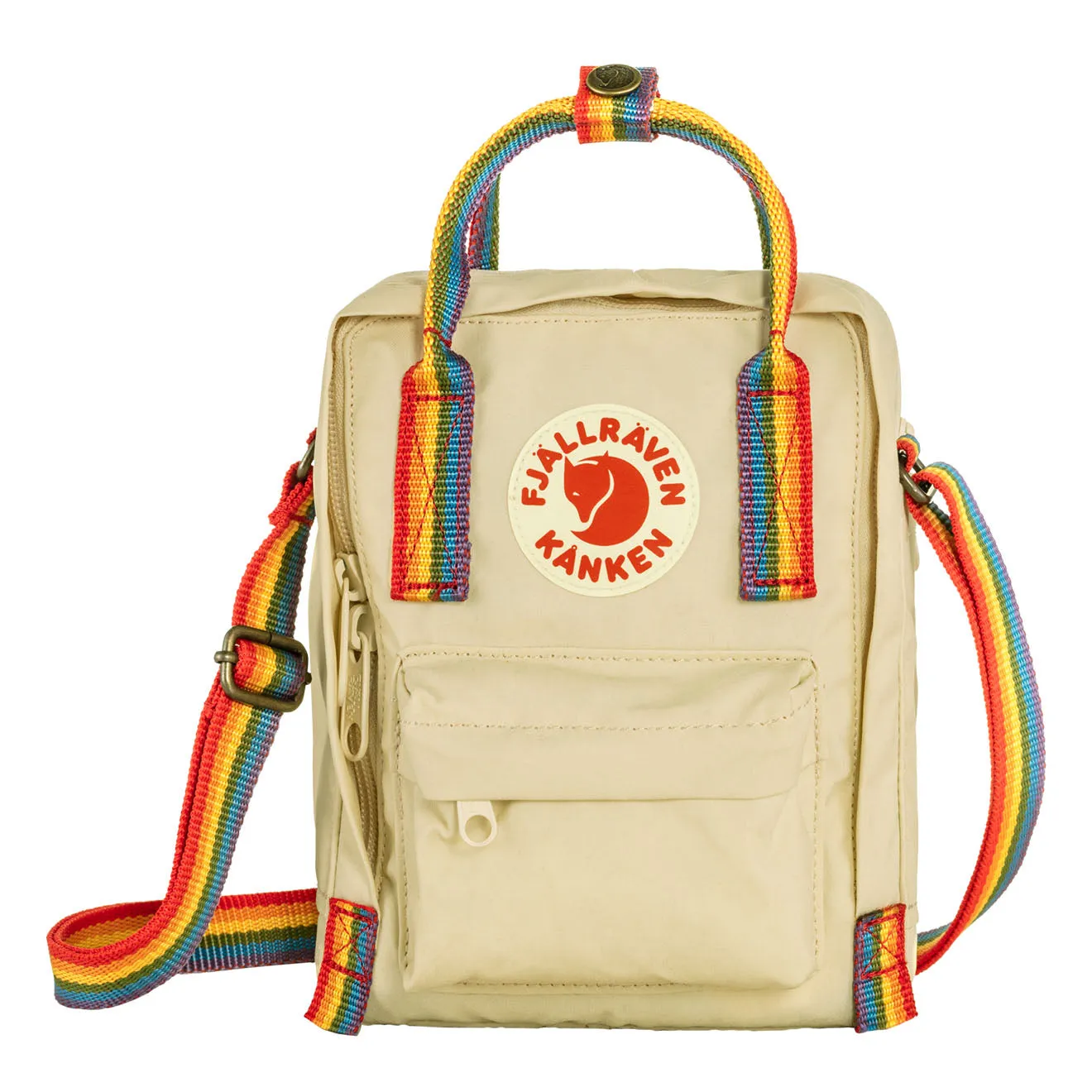 Fjallraven Kanken Rainbow Sling Light Oak - Motif Arc-en-ciel Sacs Fjällräven Kånken