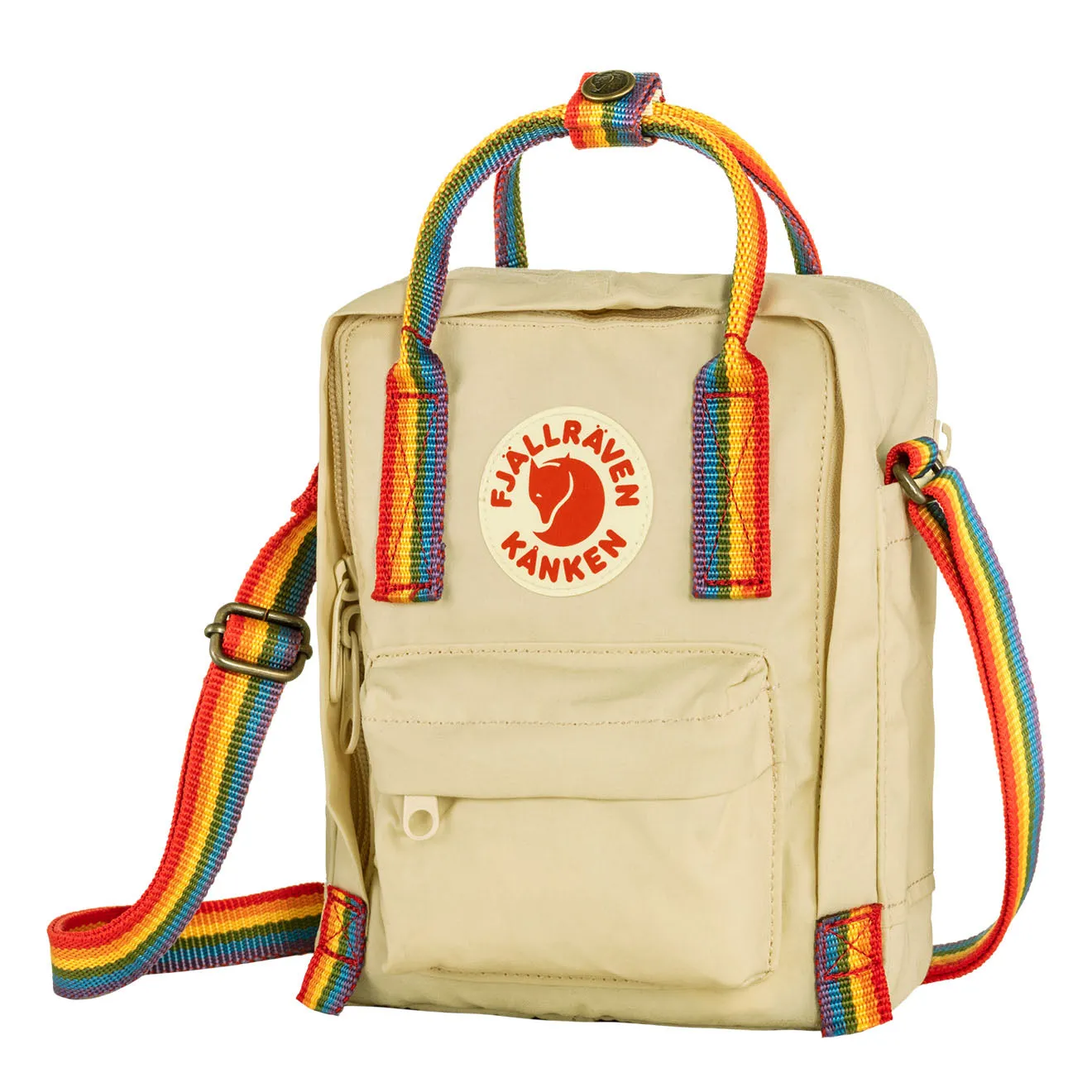 Fjallraven Kanken Rainbow Sling Light Oak - Motif Arc-en-ciel Sacs Fjällräven Kånken