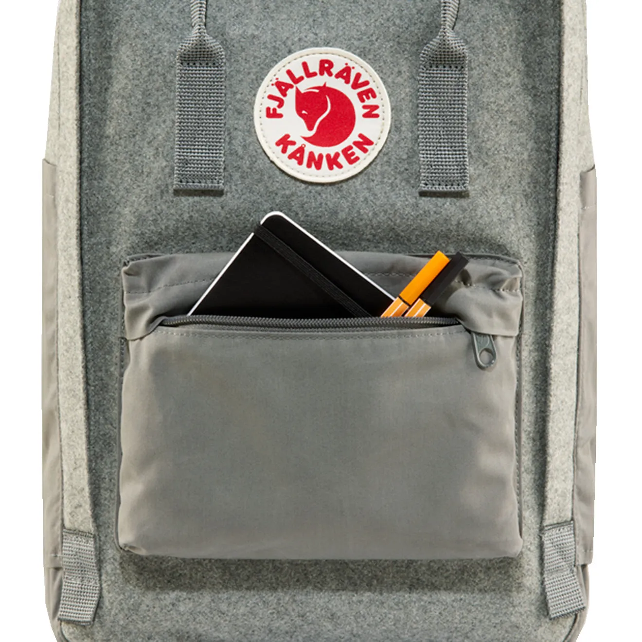 Fjallraven Kanken Re-Wool Laptop 15 Granite Grey Sacs Fjällräven Kånken
