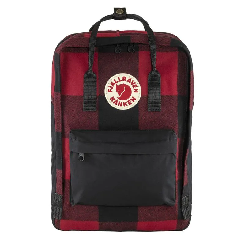 Fjallraven Kanken Re-Wool Laptop 15 Rouge / Noir Sacs Fjällräven Kånken