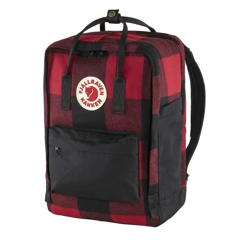 Fjallraven Kanken Re-Wool Laptop 15 Rouge / Noir Sacs Fjällräven Kånken