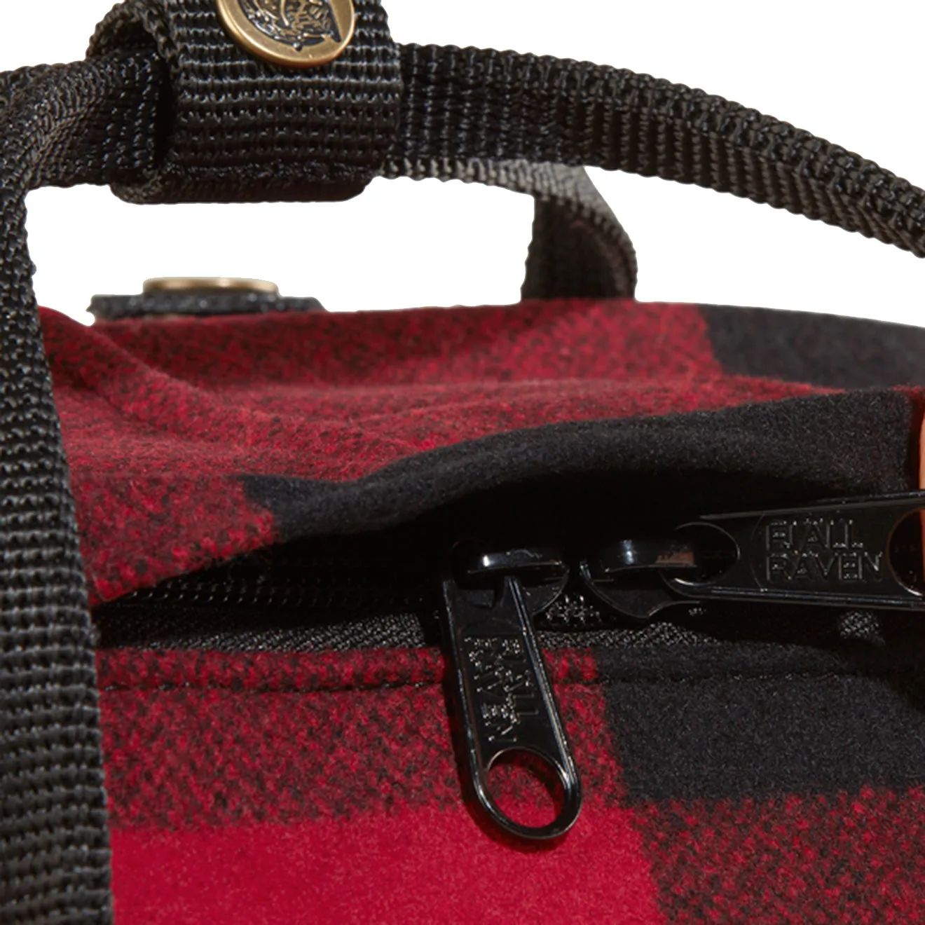 Fjallraven Kanken Re-Wool Rouge / Noir Sacs Fjällräven Kånken
