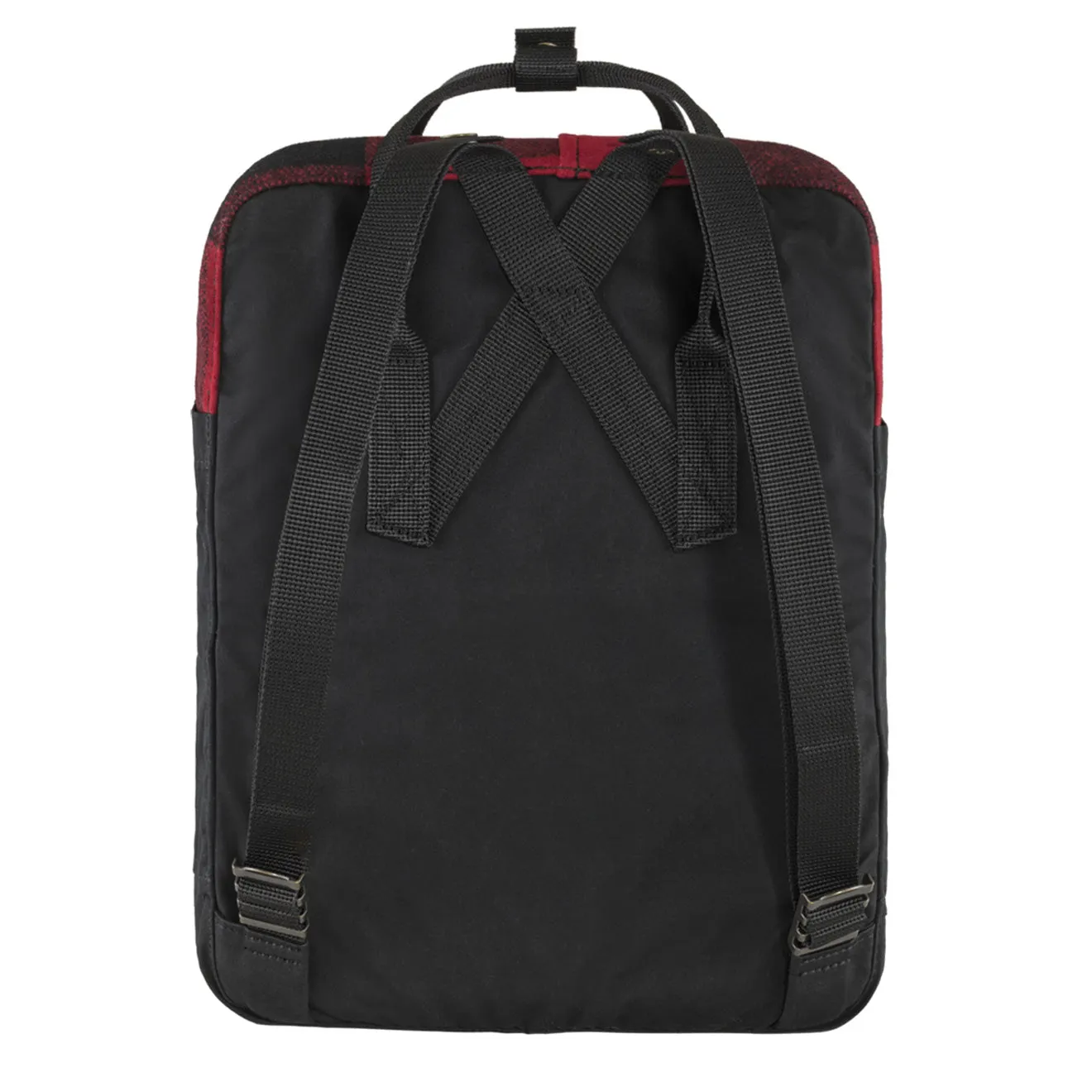 Fjallraven Kanken Re-Wool Rouge / Noir Sacs Fjällräven Kånken