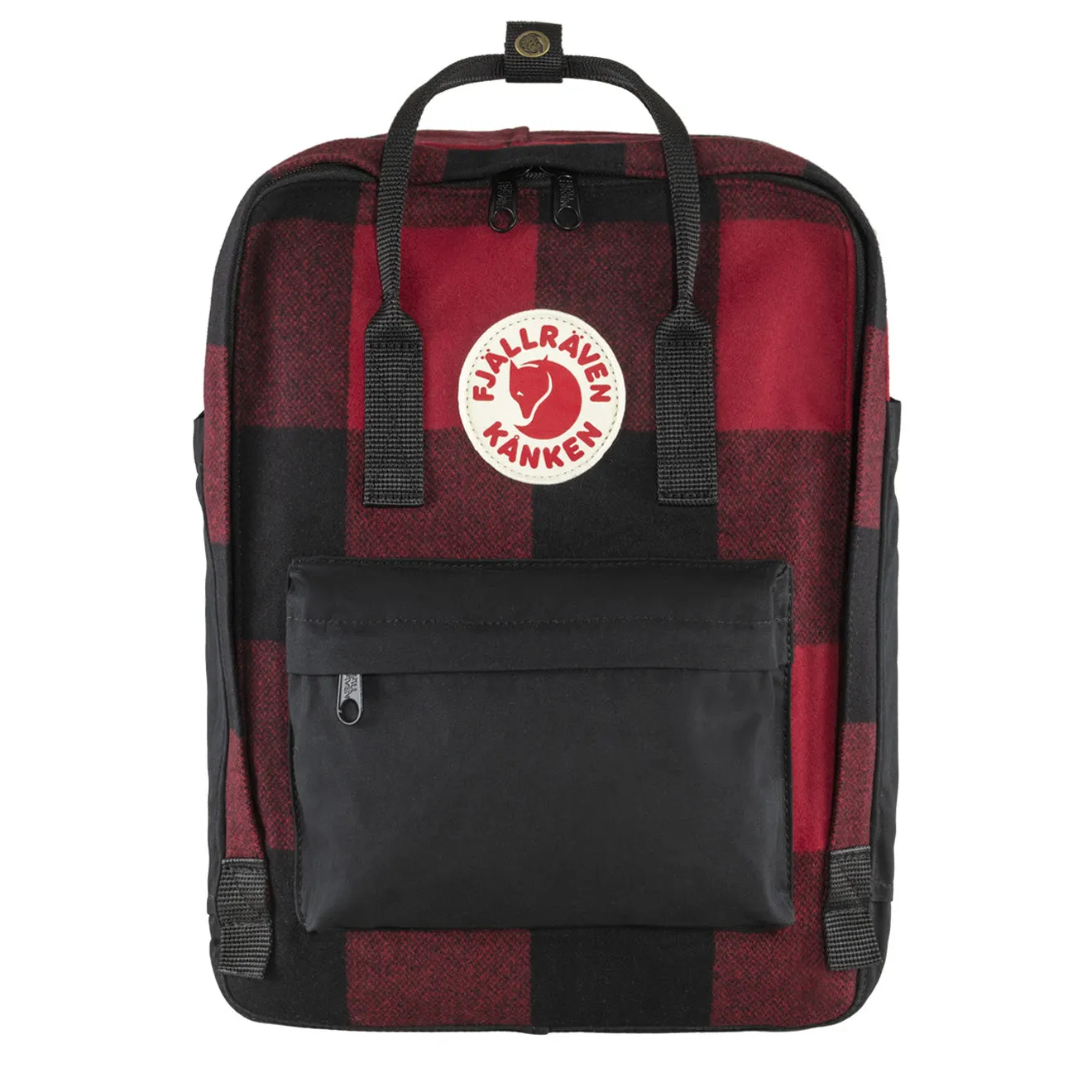 Fjallraven Kanken Re-Wool Rouge / Noir Sacs Fjällräven Kånken