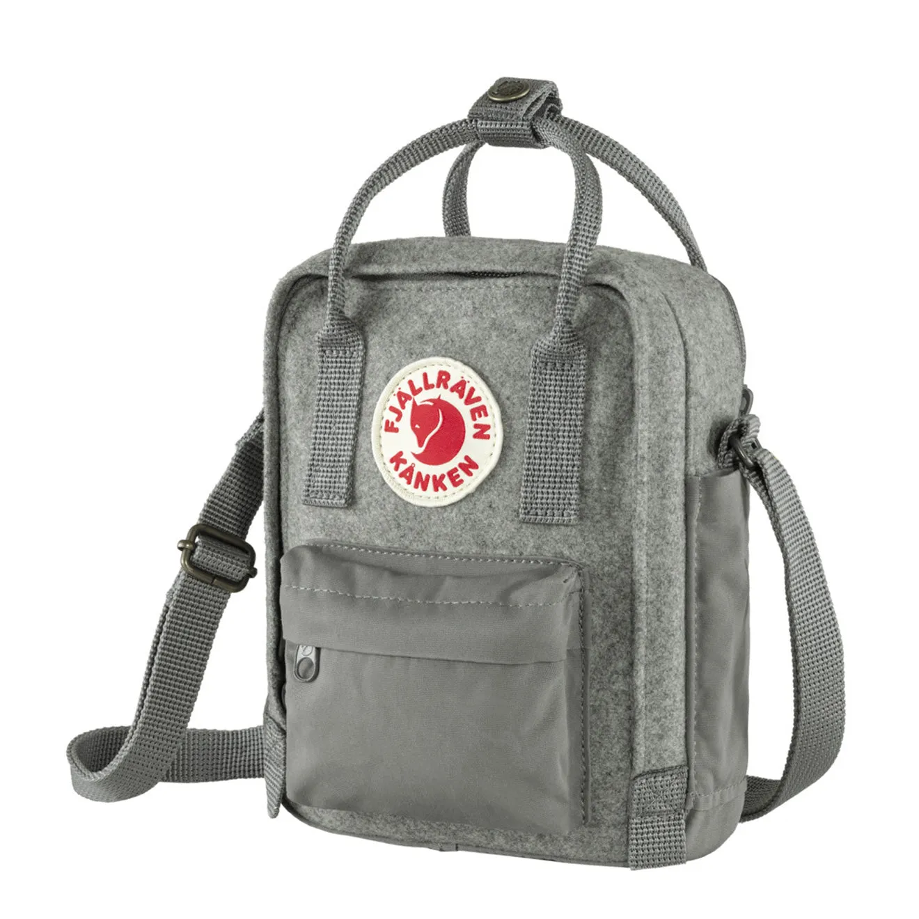 Fjallraven Kanken Re-Wool Sling Granite Grey Sacs Fjällräven Kånken