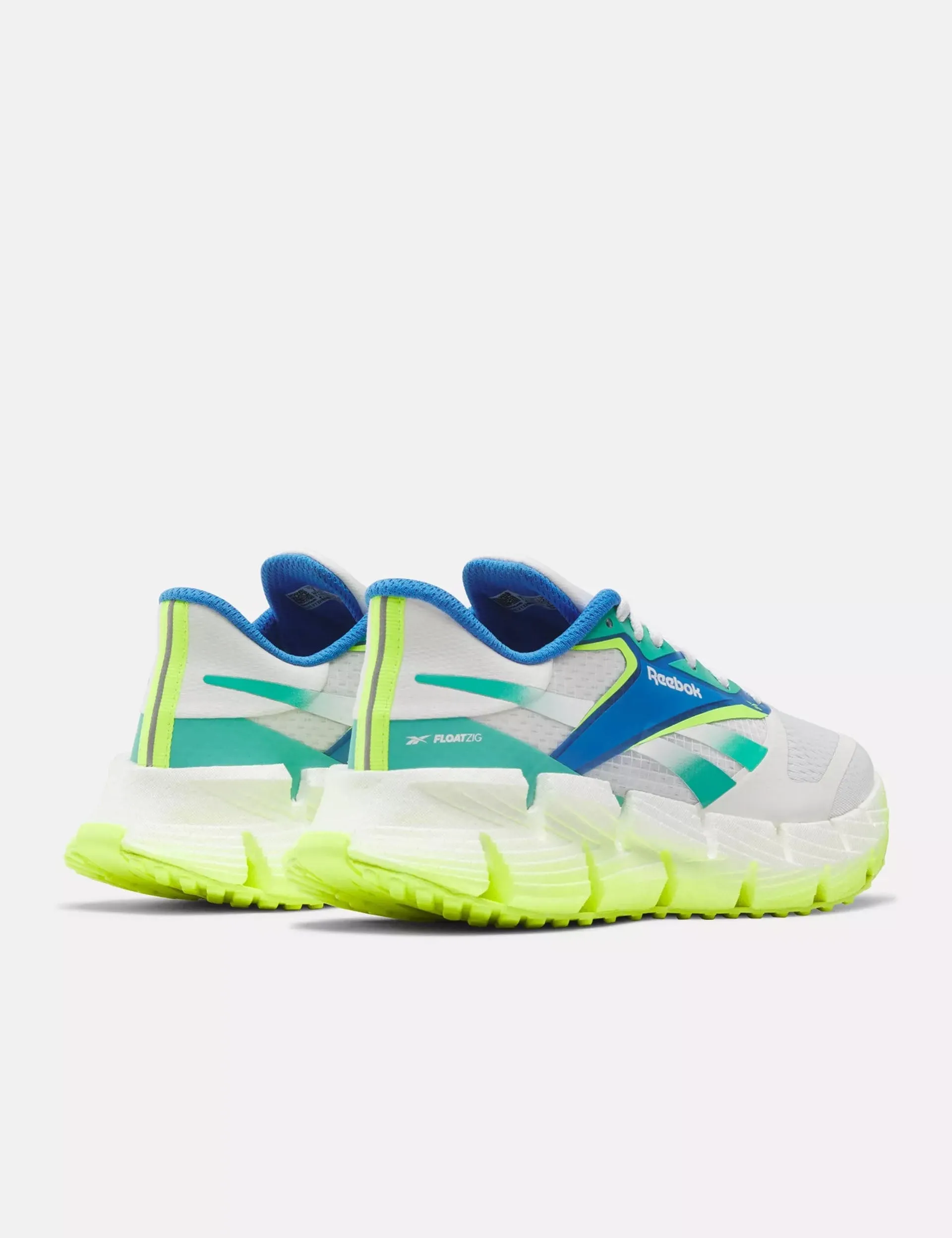 FloatZig 1 Chaussures - Blanc/Vert Déchaîné/Vert Lime Numérique