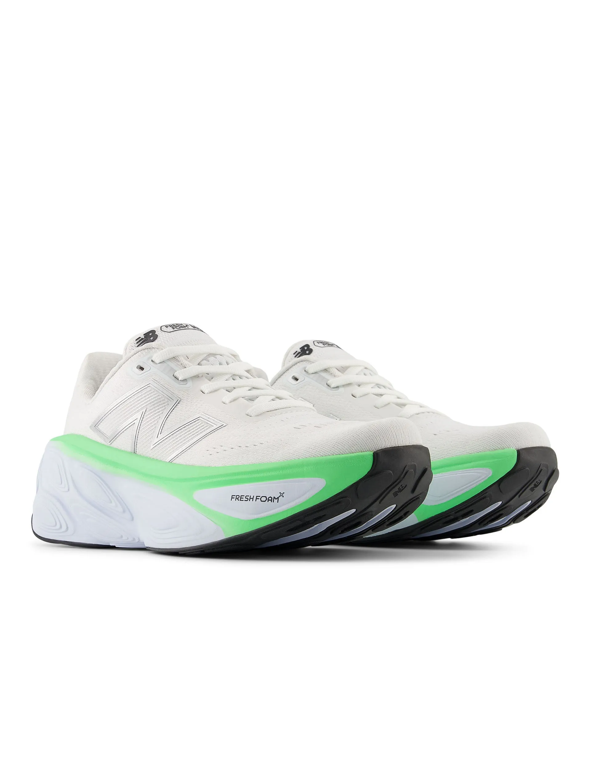 Chaussures Fresh Foam X More v5 - Blanc/Bleu Glace/Jade Électrique