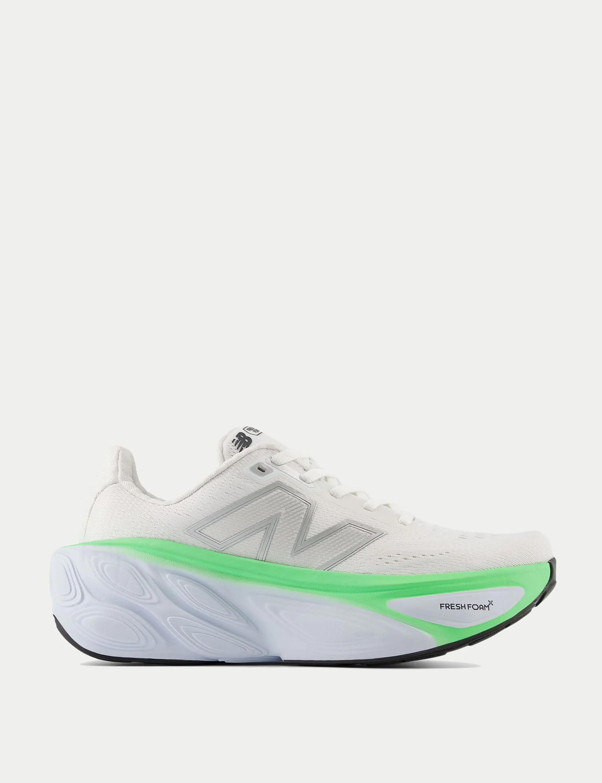 Chaussures Fresh Foam X More v5 - Blanc/Bleu Glace/Jade Électrique