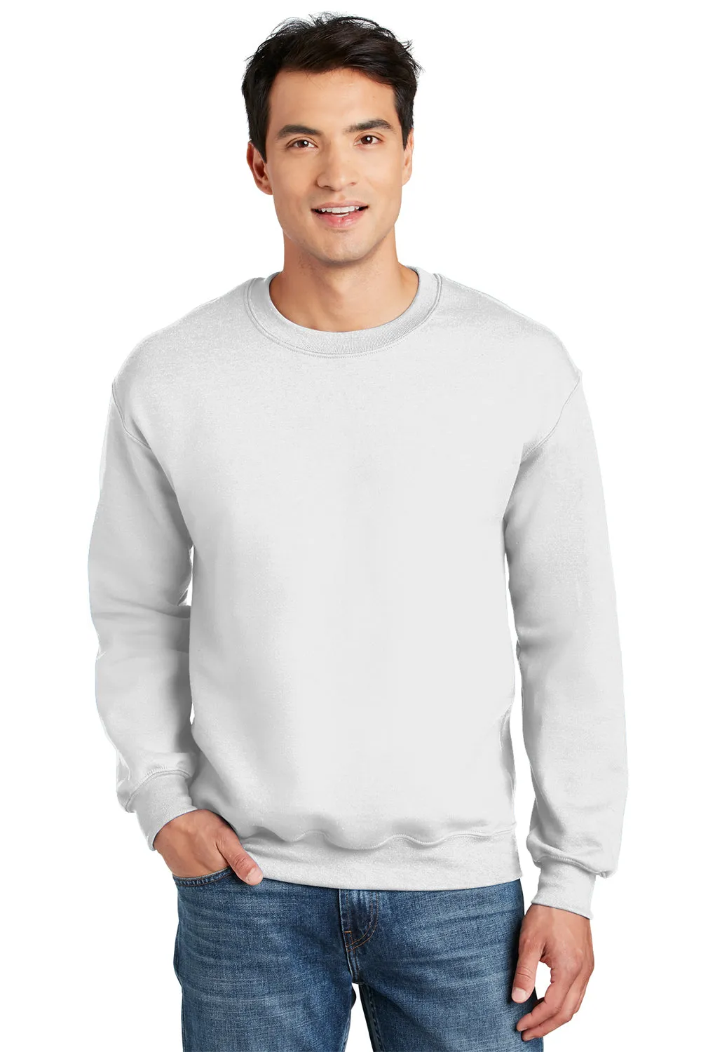 Gildan Sweat à capuche homme en polaire DryBlend absorbant l'humidité - Blanc
