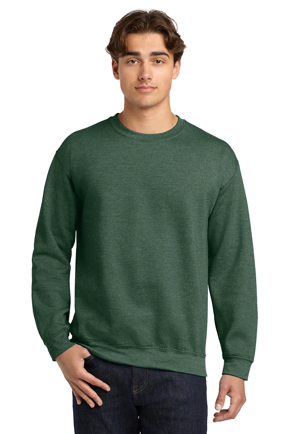 Gildan Sweat à capuche résistant aux pilules pour hommes - Vert foncé chiné