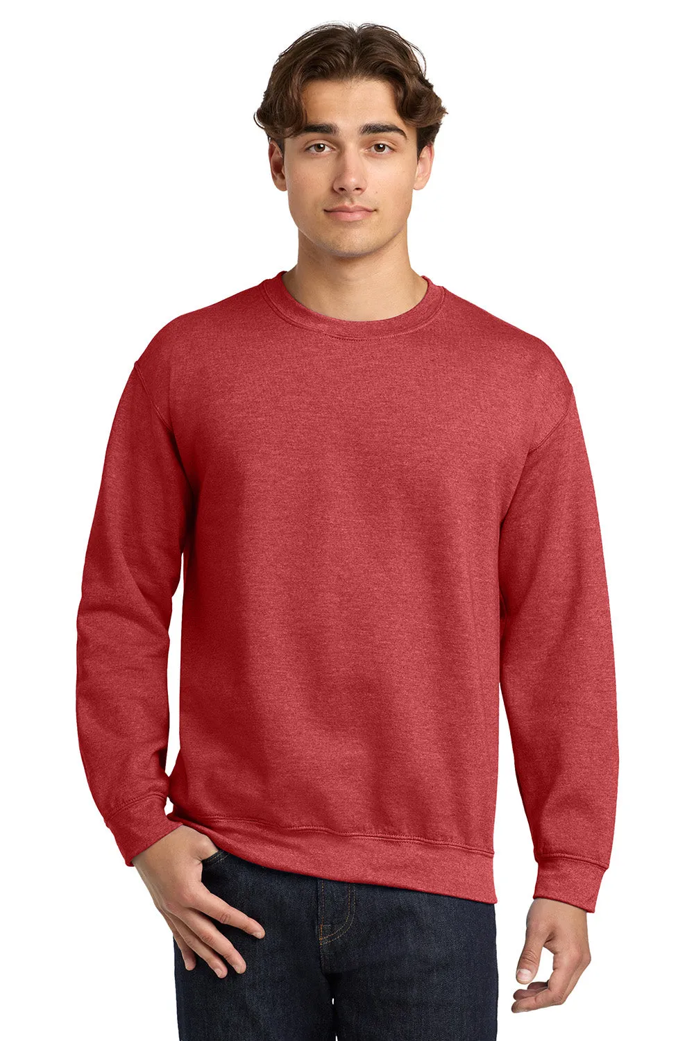 Gildan Sweat à capuche résistant aux pilules pour hommes - Rouge écarlate chiné