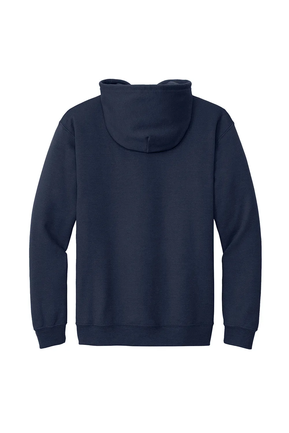 Gildan Sweat à capuche résistant aux pilules avec fermeture éclair complète et poches - Bleu marine