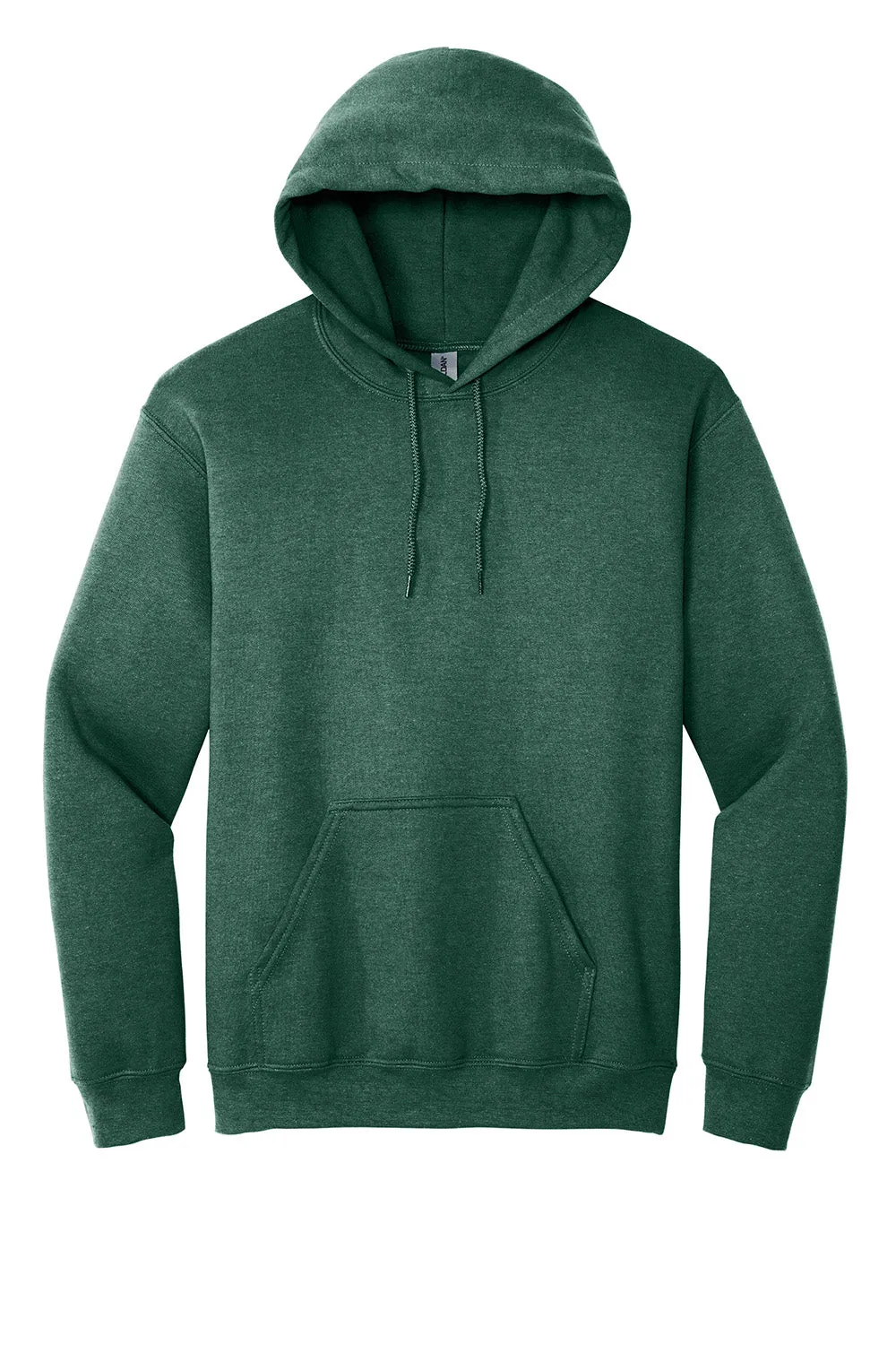 Gildan Sweat à capuche résistant aux pilules pour hommes avec poche kangourou - Vert foncé chiné