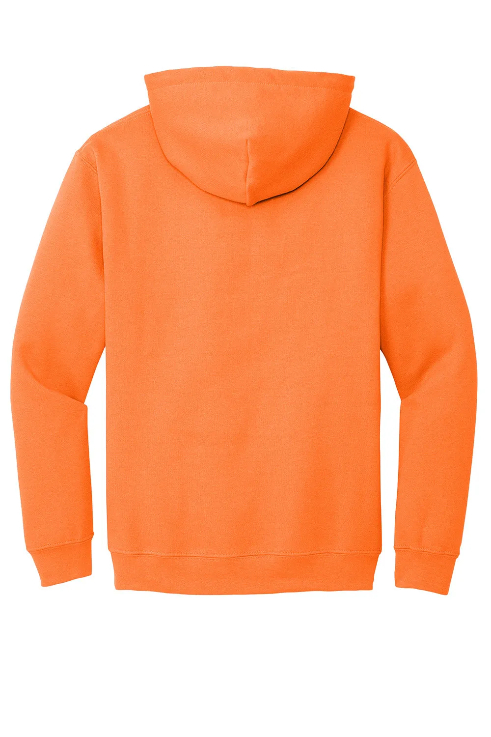 Gildan Sweat à capuche pour hommes résistant aux pilules avec poche kangourou - Orange sécurité