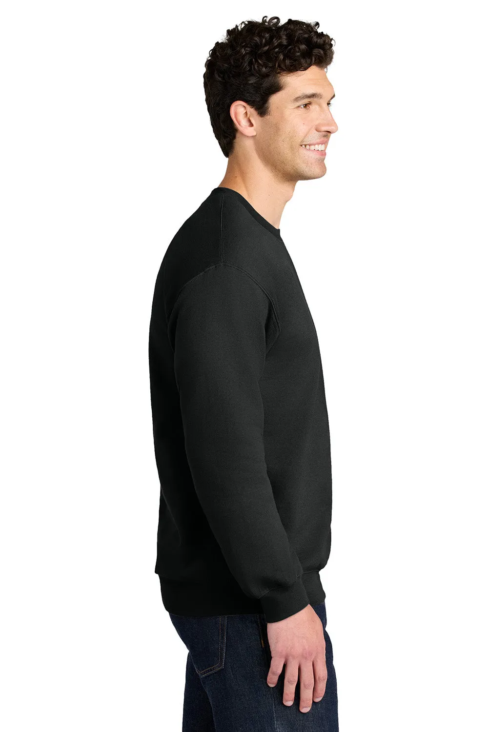 Gildan Sweat-shirt à col rond pour homme - Noir