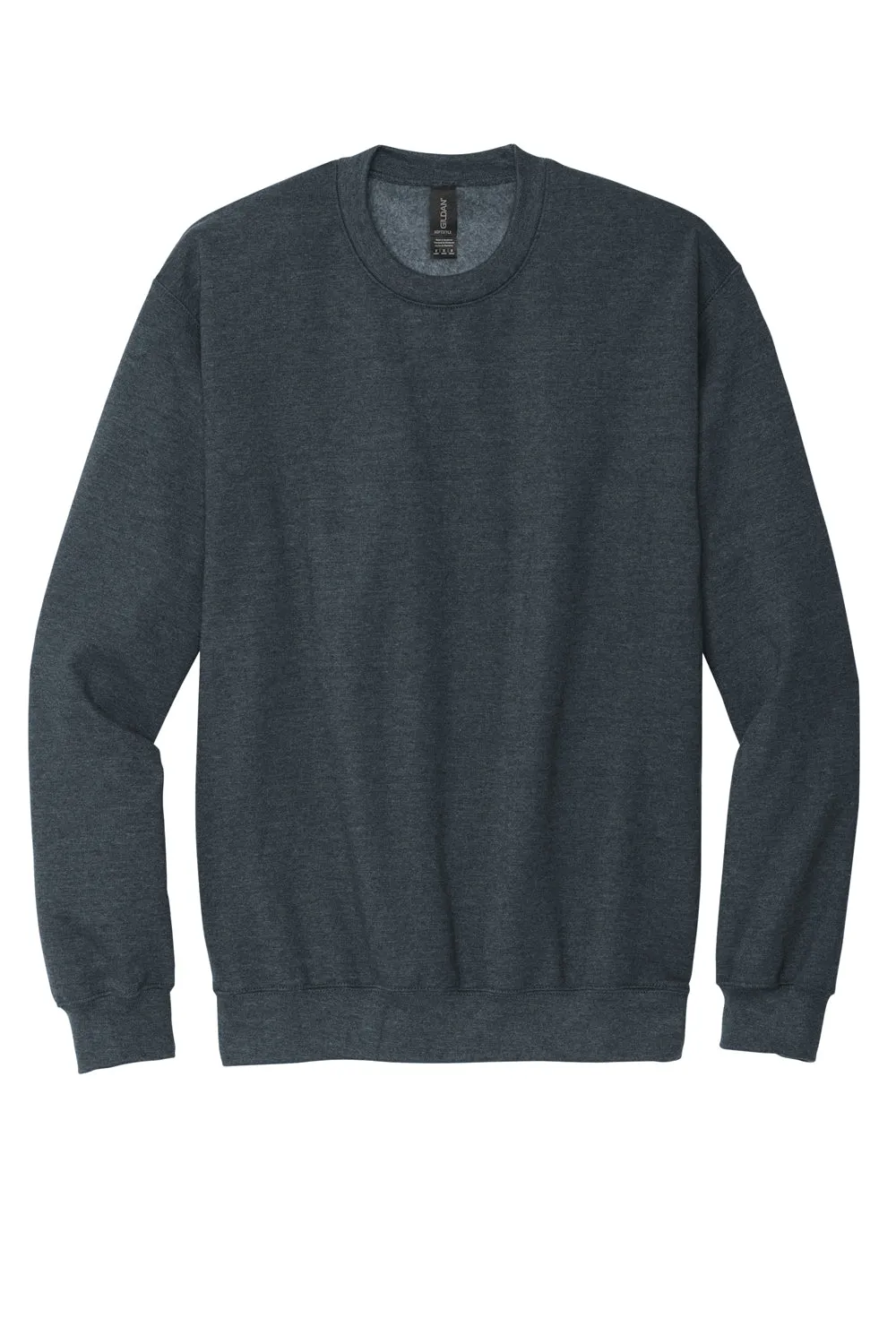 Gildan Sweat-shirt à col rond pour homme - Gris foncé chiné