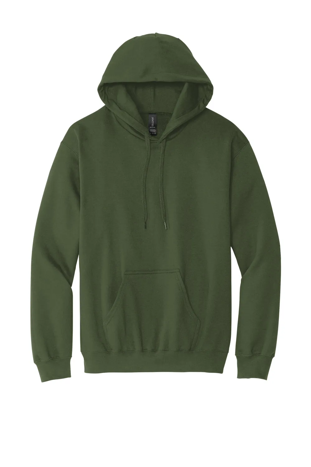 Gildan Sweat à capuche pour hommes avec poche kangourou - Vert militaire