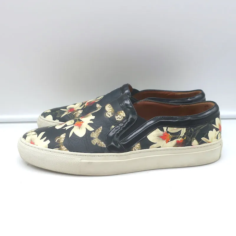 Givenchy Basket Slip-On Skate Imprimé Magnolia Noir Cuire Taille 40