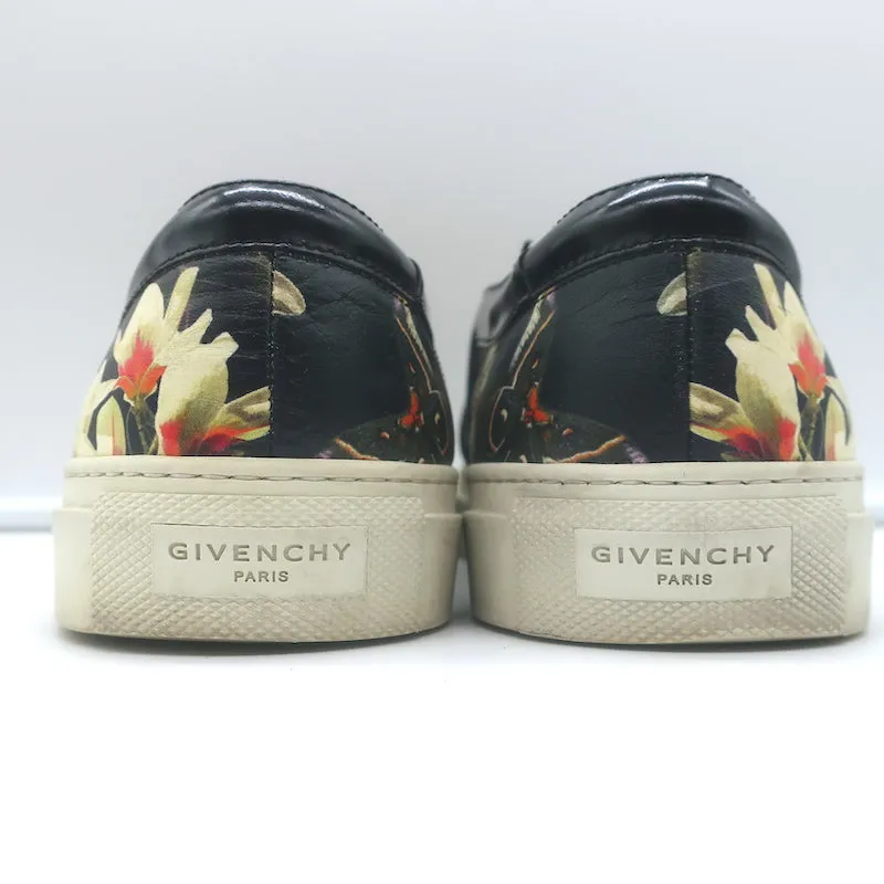 Givenchy Basket Slip-On Skate Imprimé Magnolia Noir Cuire Taille 40