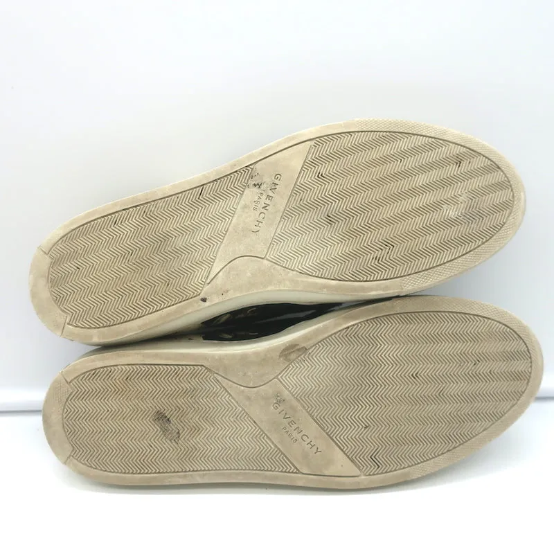 Givenchy Basket Slip-On Skate Imprimé Magnolia Noir Cuire Taille 40