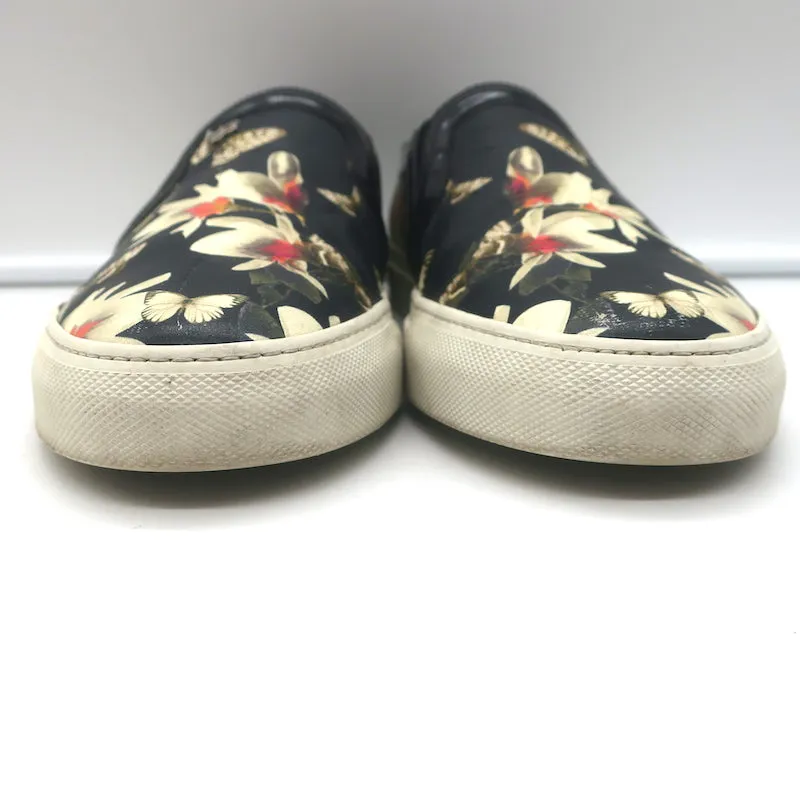 Givenchy Basket Slip-On Skate Imprimé Magnolia Noir Cuire Taille 40