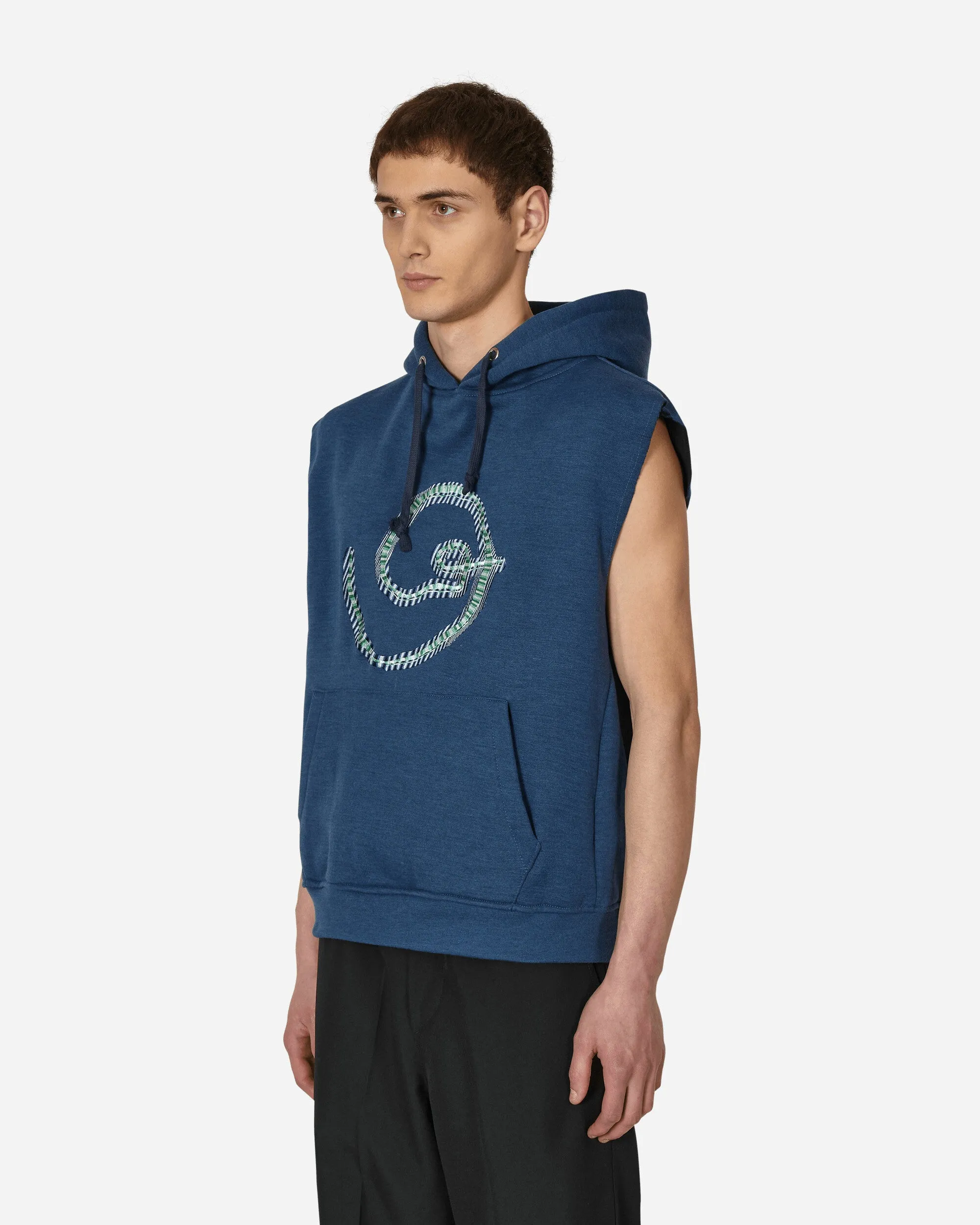 Pull à capuche sans manches Goblin Bleu