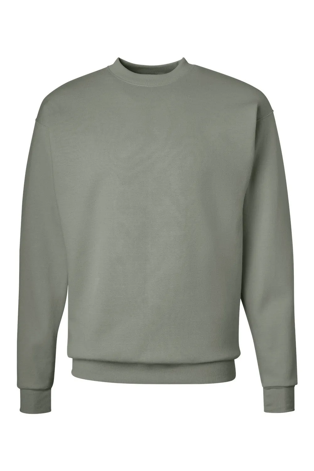 Hanes Sweat-shirt à col rond en polaire résistante aux boulettes Pro XP avec impression éco-responsable pour homme - Vert délavé