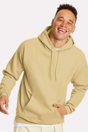 Hanes Mens EcoSmart Print Pro XP Pill Resistant Hooded Sweatshirt Hoodie w/ Pouch Pocket - Athletic Gold