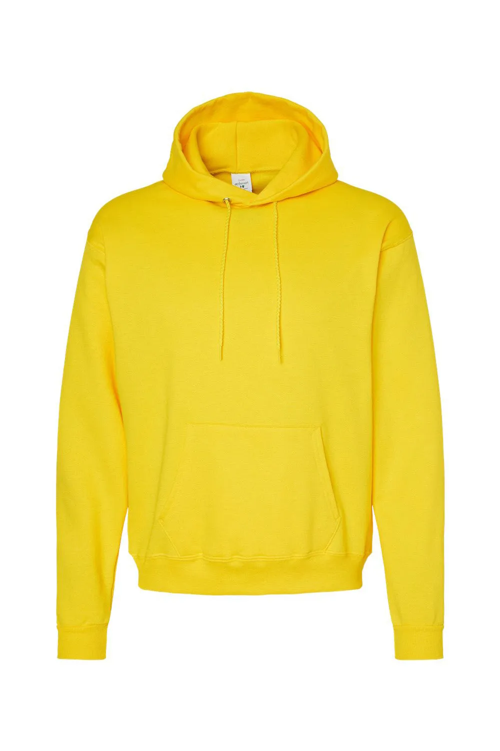 Hanes Sweat à capuche pour hommes EcoSmart Print Pro XP résistant aux boules de peluche avec poche kangourou - Jaune sportif