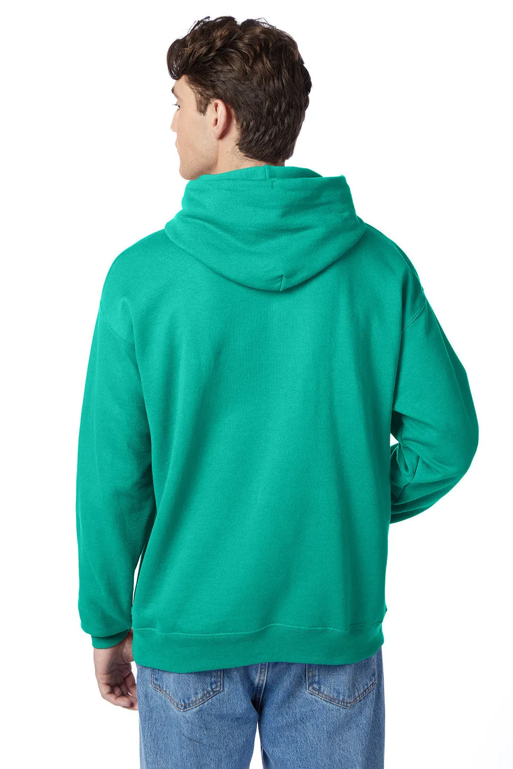 Hanes Sweat à capuche pour hommes EcoSmart Print Pro XP résistant aux boulochages avec poche kangourou - Vert Kelly
