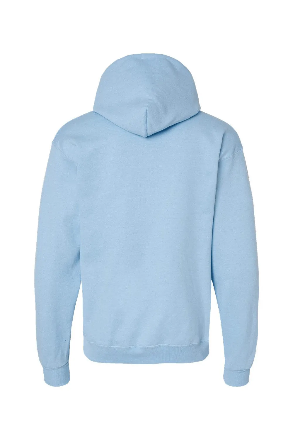 Hanes Sweat à capuche pour hommes EcoSmart Print Pro XP résistant aux boules de peluche avec poche kangourou - Bleu clair