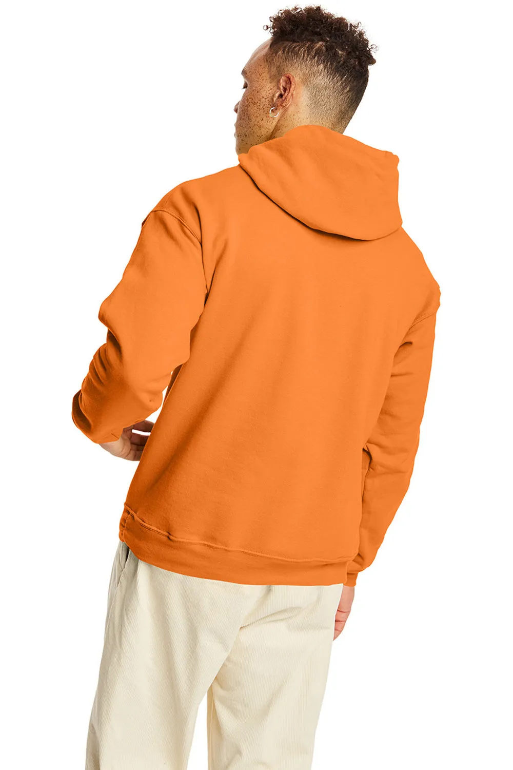 Hanes Sweat à capuche pour hommes EcoSmart Print Pro XP résistant aux boules de lavage avec poche kangourou - Orange Tennessee