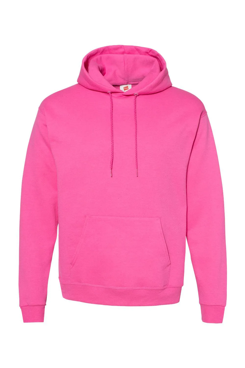 Hanes Sweat à capuche pour hommes EcoSmart Print Pro XP résistant aux boulochages avec poche kangourou - Rose vif