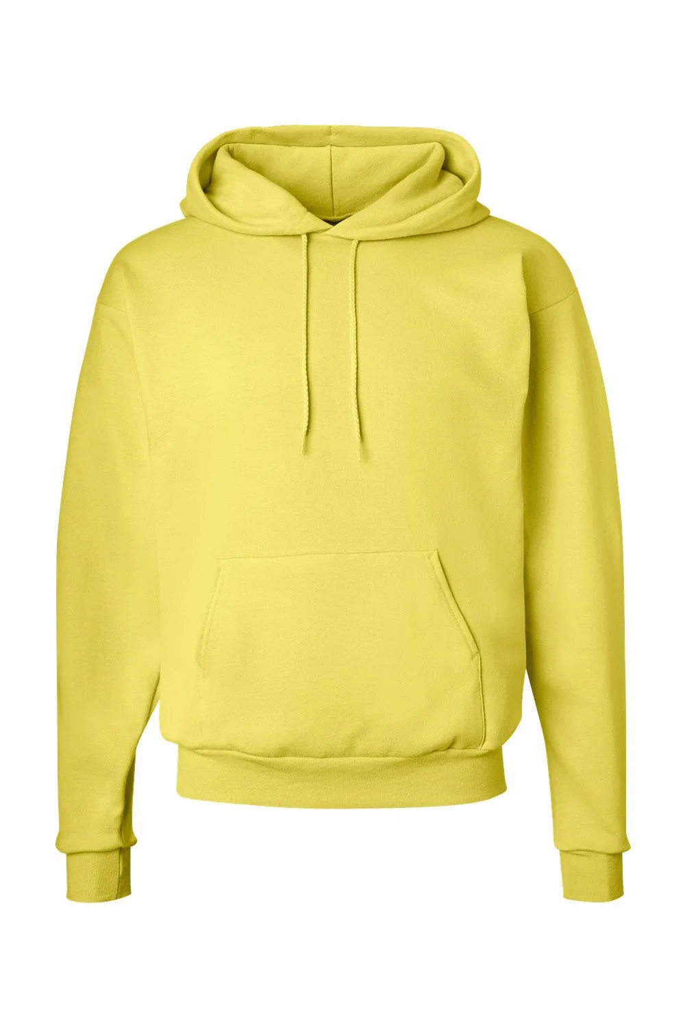 Hanes Sweat à capuche pour hommes EcoSmart Print Pro XP résistant aux boules de peluche avec poche kangourou - Jaune