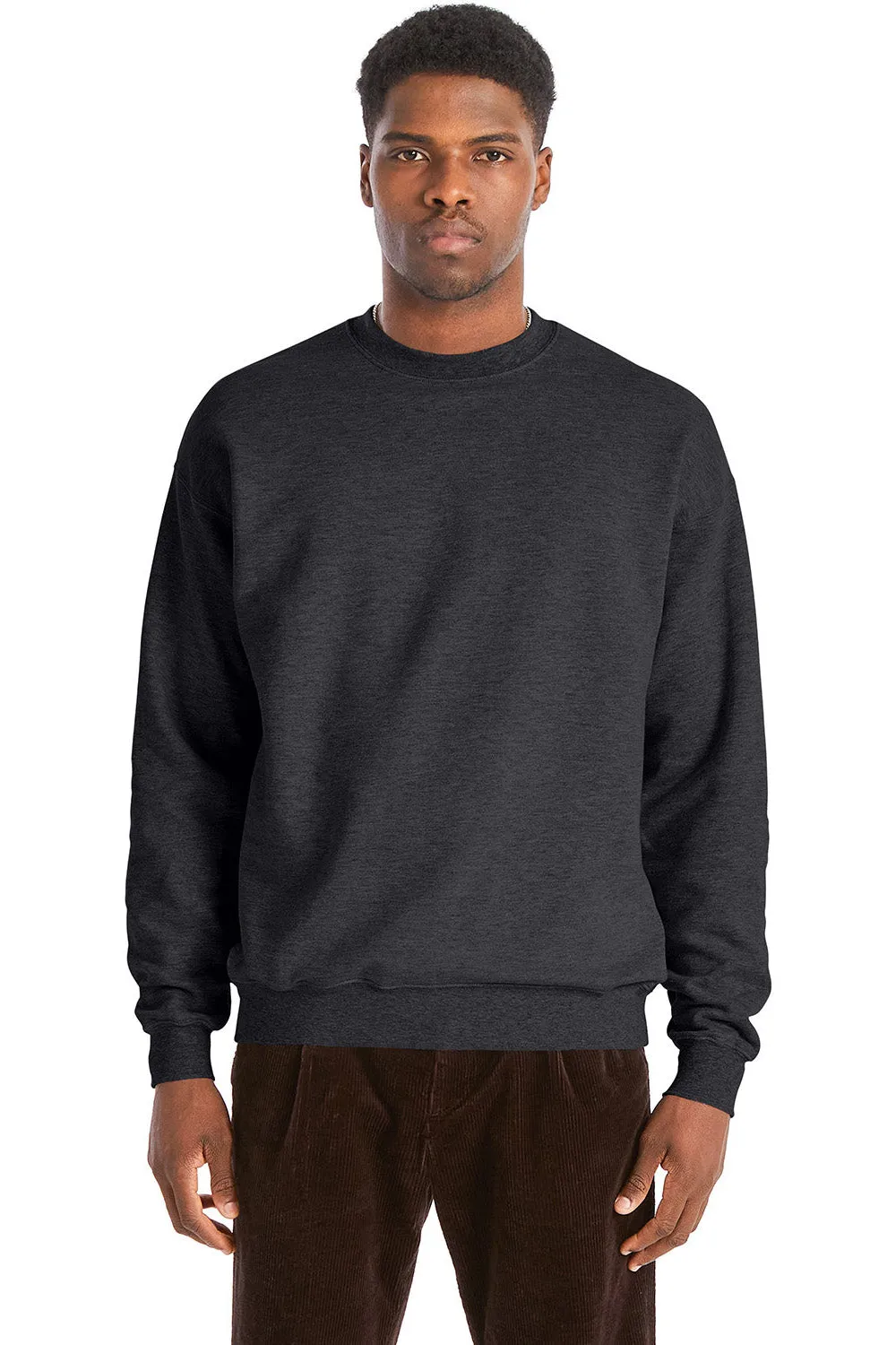 Hanes Sweat à capuche parfait pour hommes - Gris charbon chiné